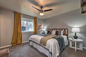 3 bedrooms, desk, iron/ironing board, free WiFi