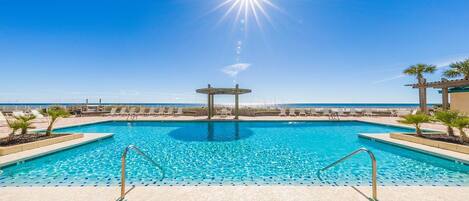 Indoor pool, a heated pool