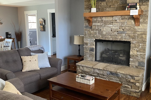 TV connectée, cheminée