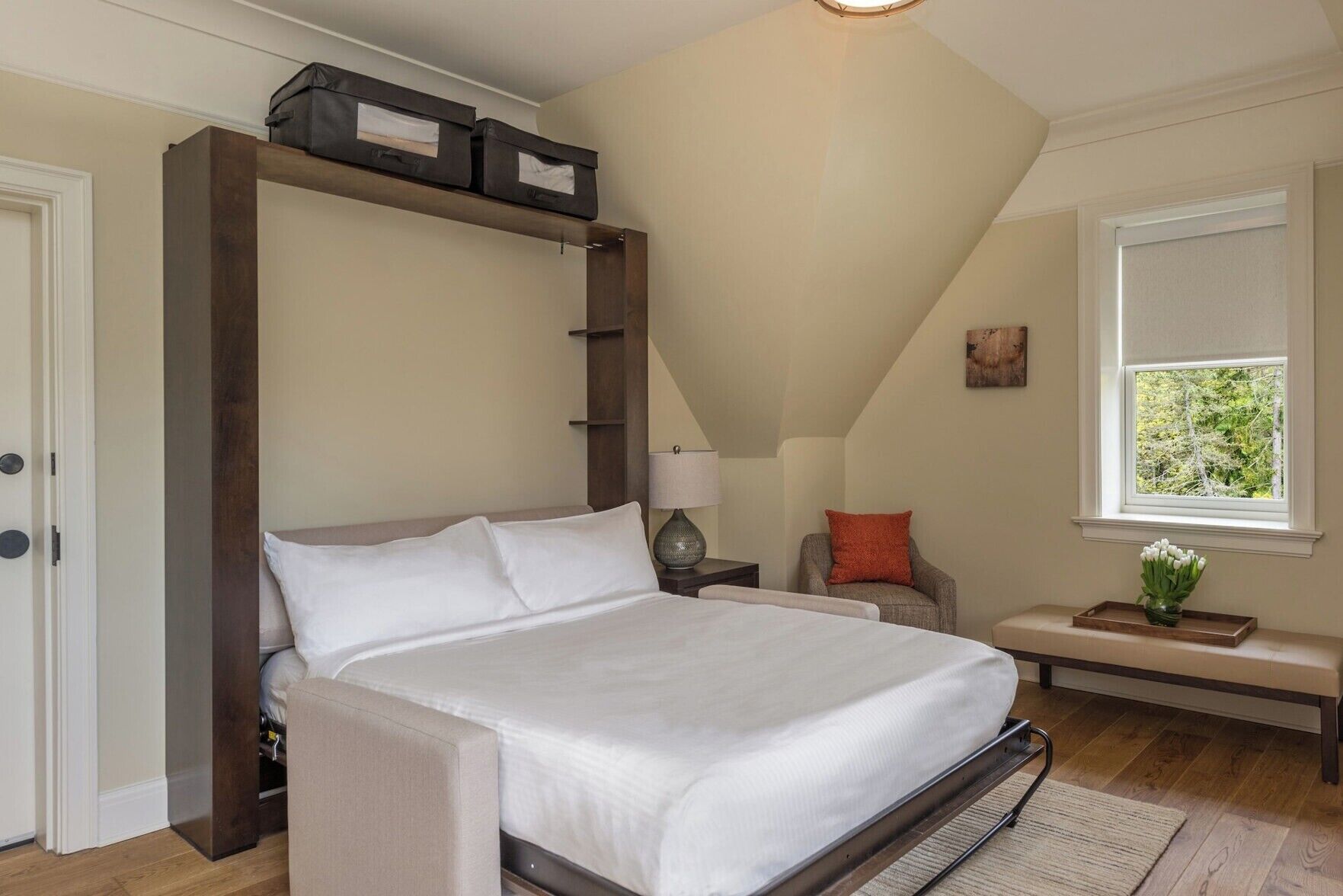 Hypo-allergenic bedding, in-room safe, soundproofing, iron/ironing board