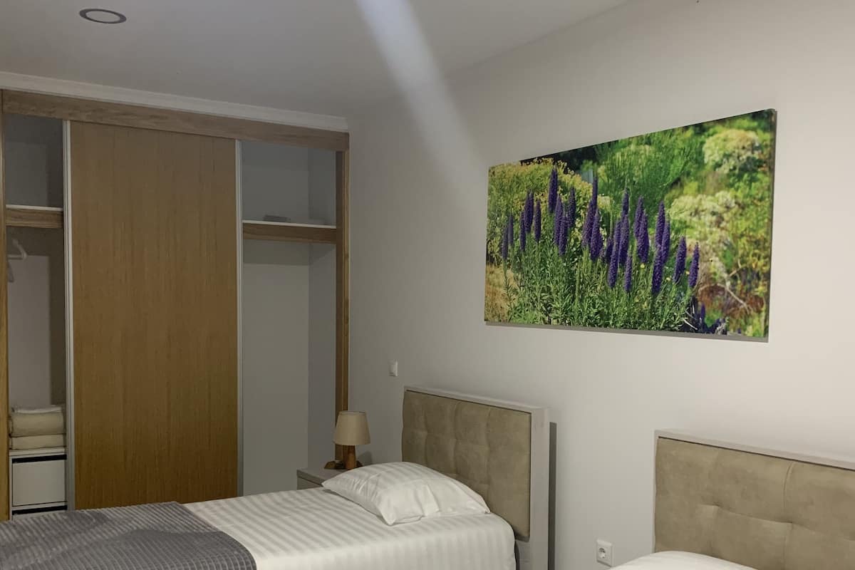 Habitación estándar con 2 camas individuales | Decoración personalizada, muebles diferentes y wifi gratis