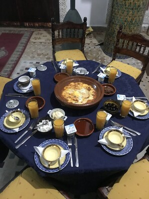 Free daily local cuisine breakfast