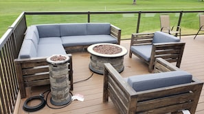 Terrace/patio - Glacier park views on the golf course! Great for Families. (West Glacier)