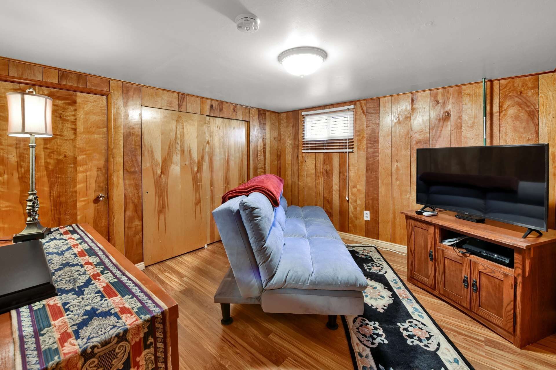 Enjoy a Show From our Fold Out Futon in this 47" Smart TV with Direct TV channels available to View.