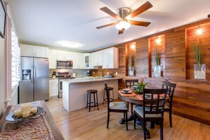 Fridge, microwave, coffee/tea maker