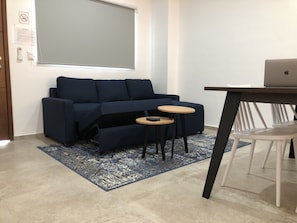 Deluxe-Loft, Stadtblick | Wohnbereich