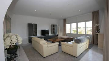 Televisión, chimenea