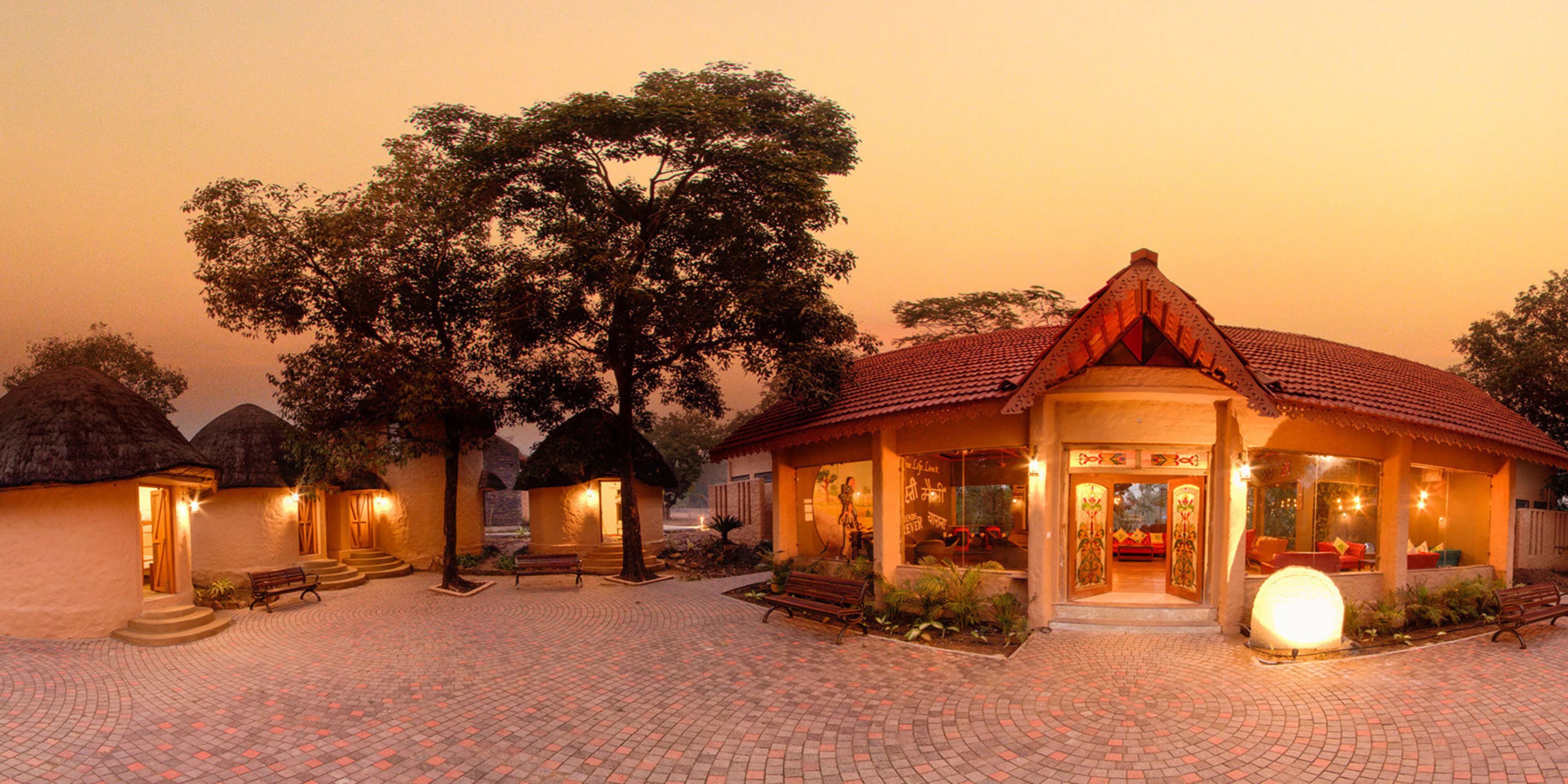 Front of property – evening/night
