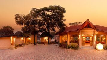 Front of property – evening/night