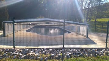 Piscina externa, piscina aquecida
