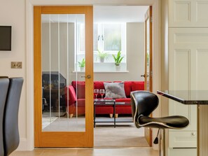 Interior - Behind the beautiful arched door way is the luxurious interior of Church Manor. (Carlton in Coverdale, near Leyburn)