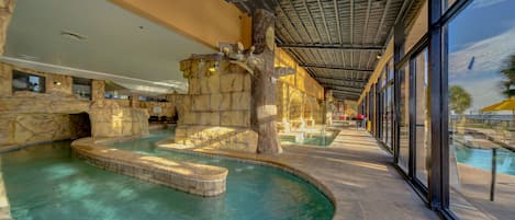 Indoor pool, outdoor pool