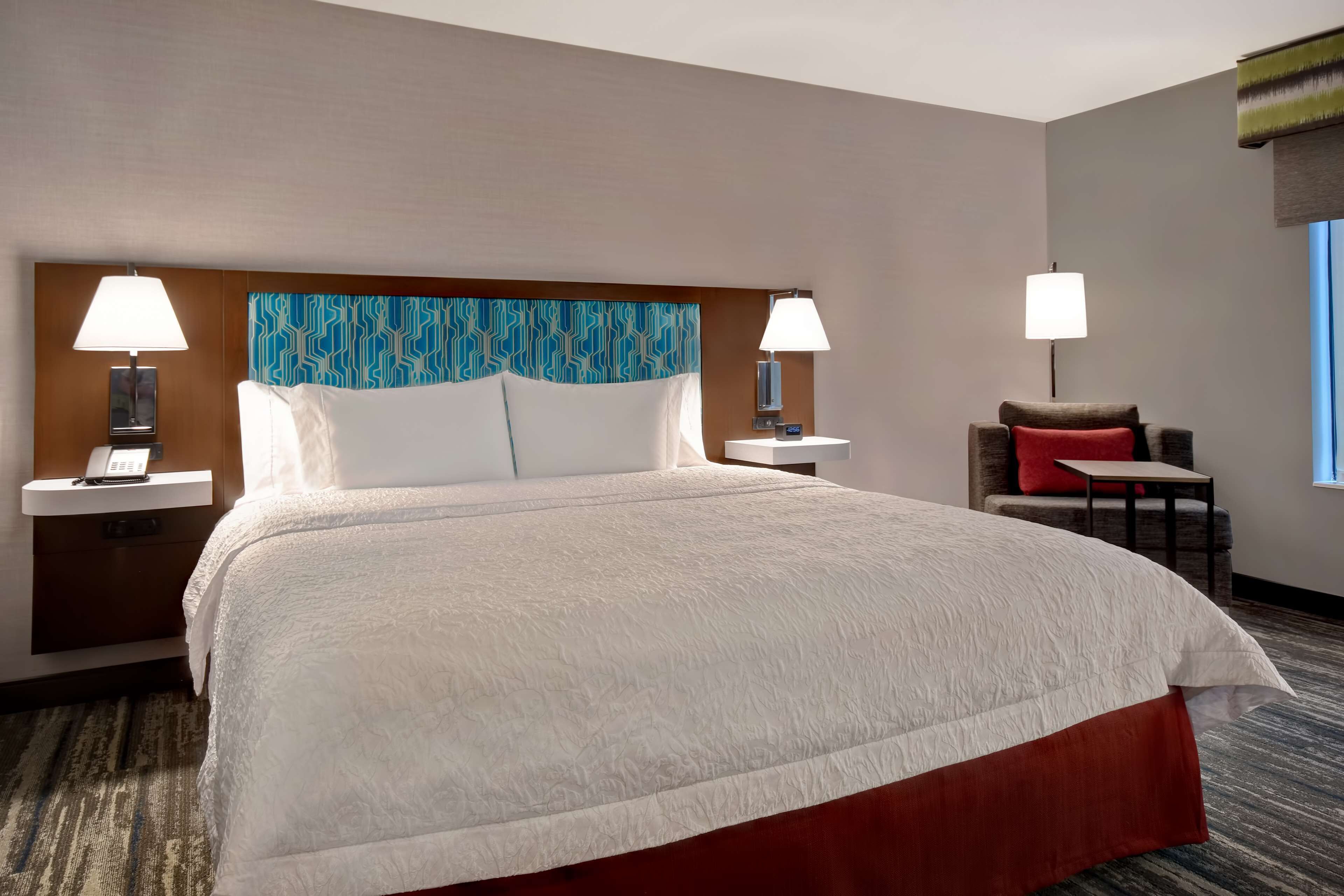 room, 1 king bed, accessible, non smoking (roll-in shower) | desk, laptop workspace, blackout curtains, iron/ironing board