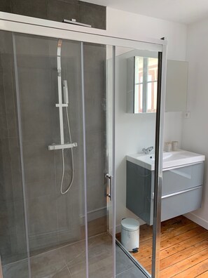 Hair dryer, towels, soap, shampoo - Fisherman's house for 8 with garden in the center (Trouville-sur-Mer)