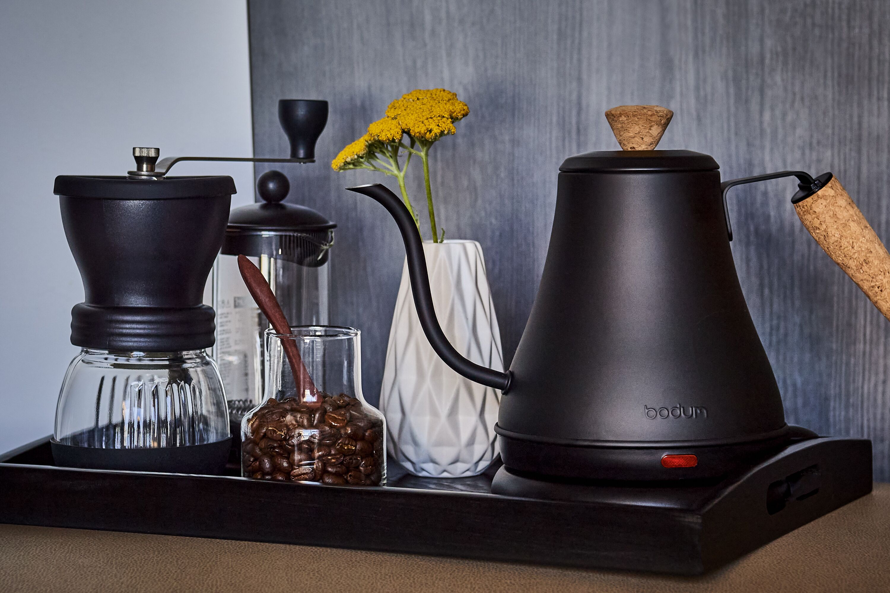 hypo-allergenic bedding, in-room safe, desk, laptop workspace