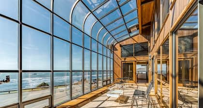 Luxurious home boasting ocean views, a sauna, pool table, and more