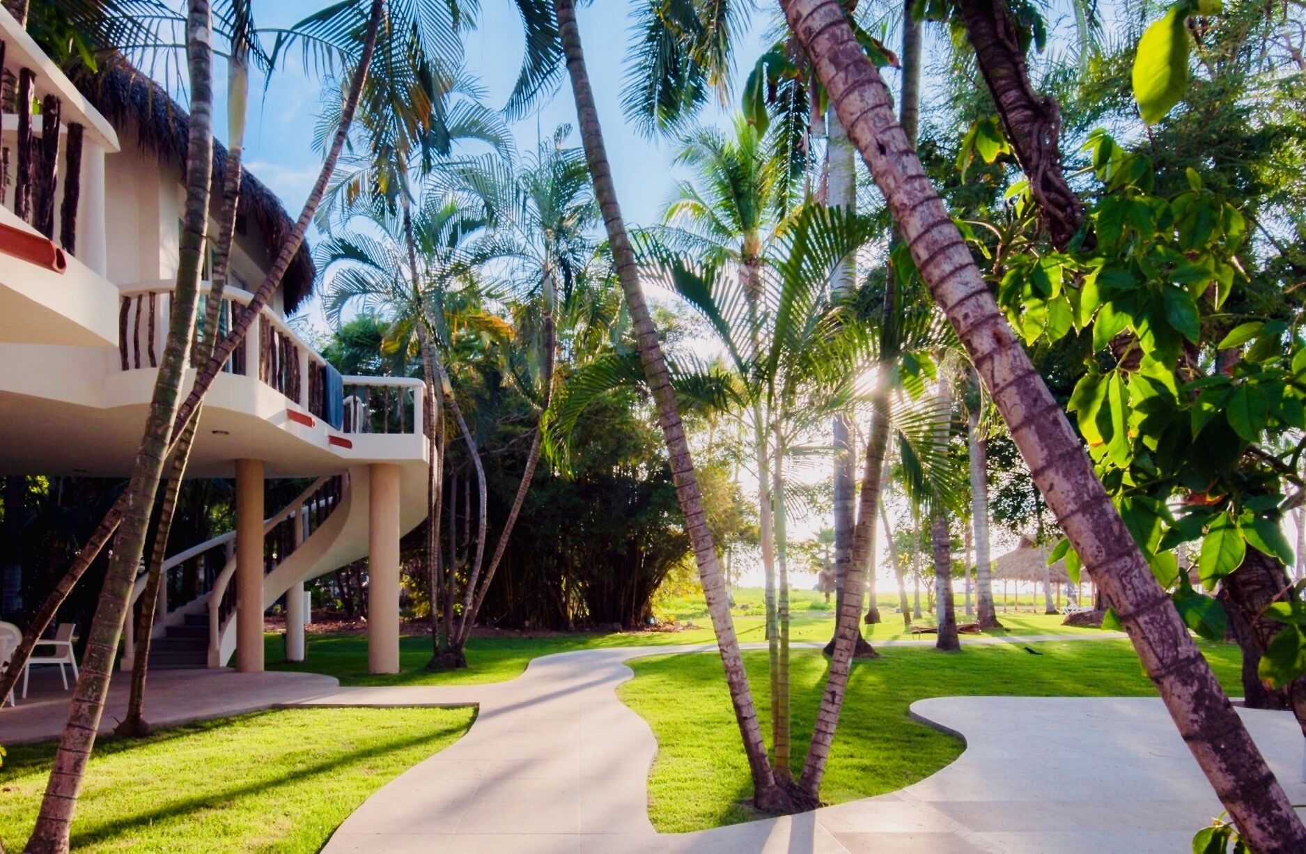 Chambre, vue jardin | Draps en coton égyptien, literie de qualité supérieure