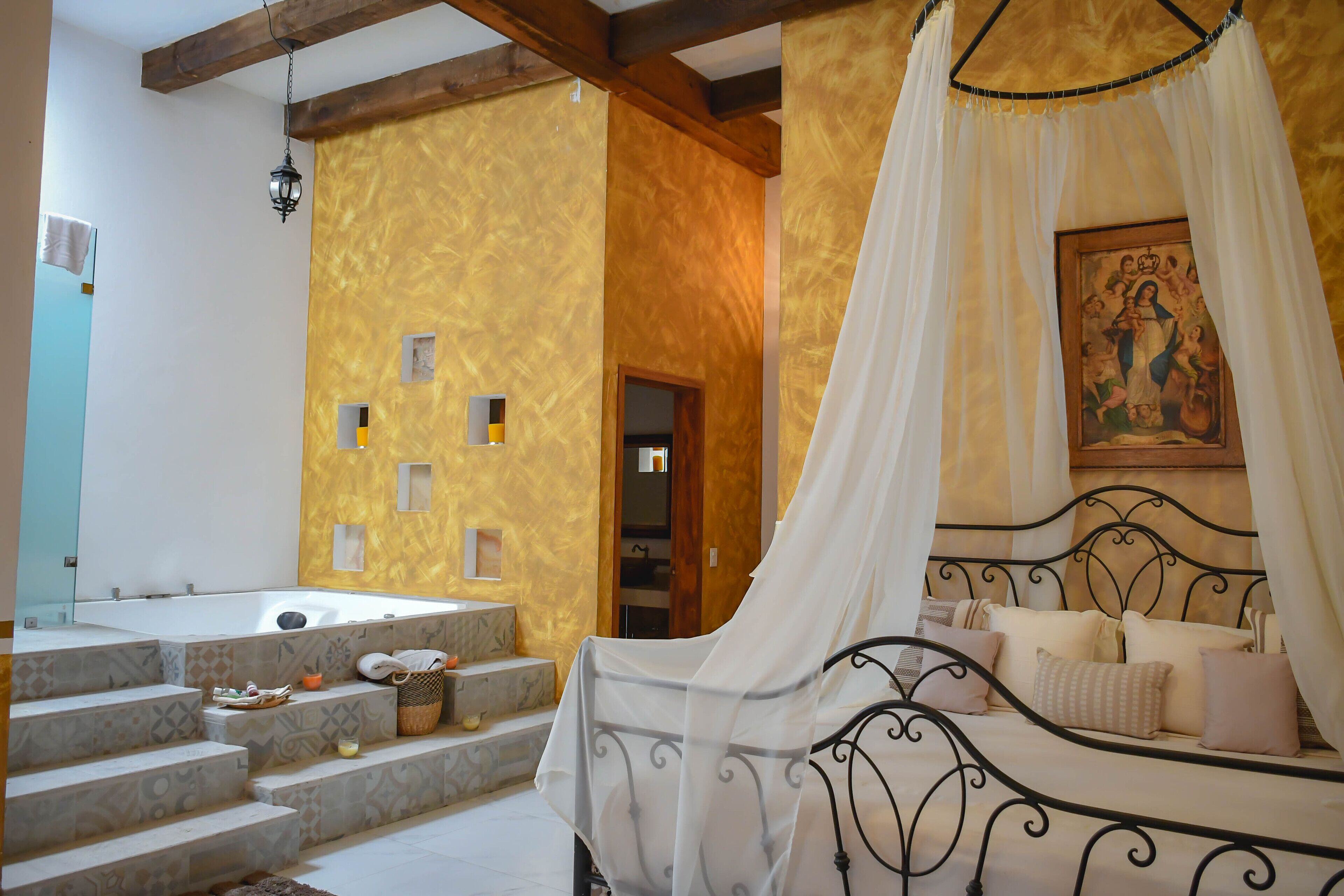 honeymoon room | premium bedding, down duvets, individually decorated