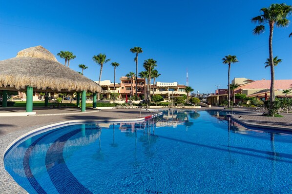 A heated pool