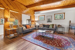 TV connectée, cheminée, lecteur de DVD