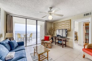 TV, DVD player, books