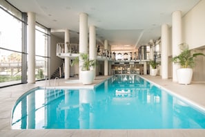 Indoor pool, a heated pool