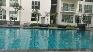 Indoor pool, outdoor pool