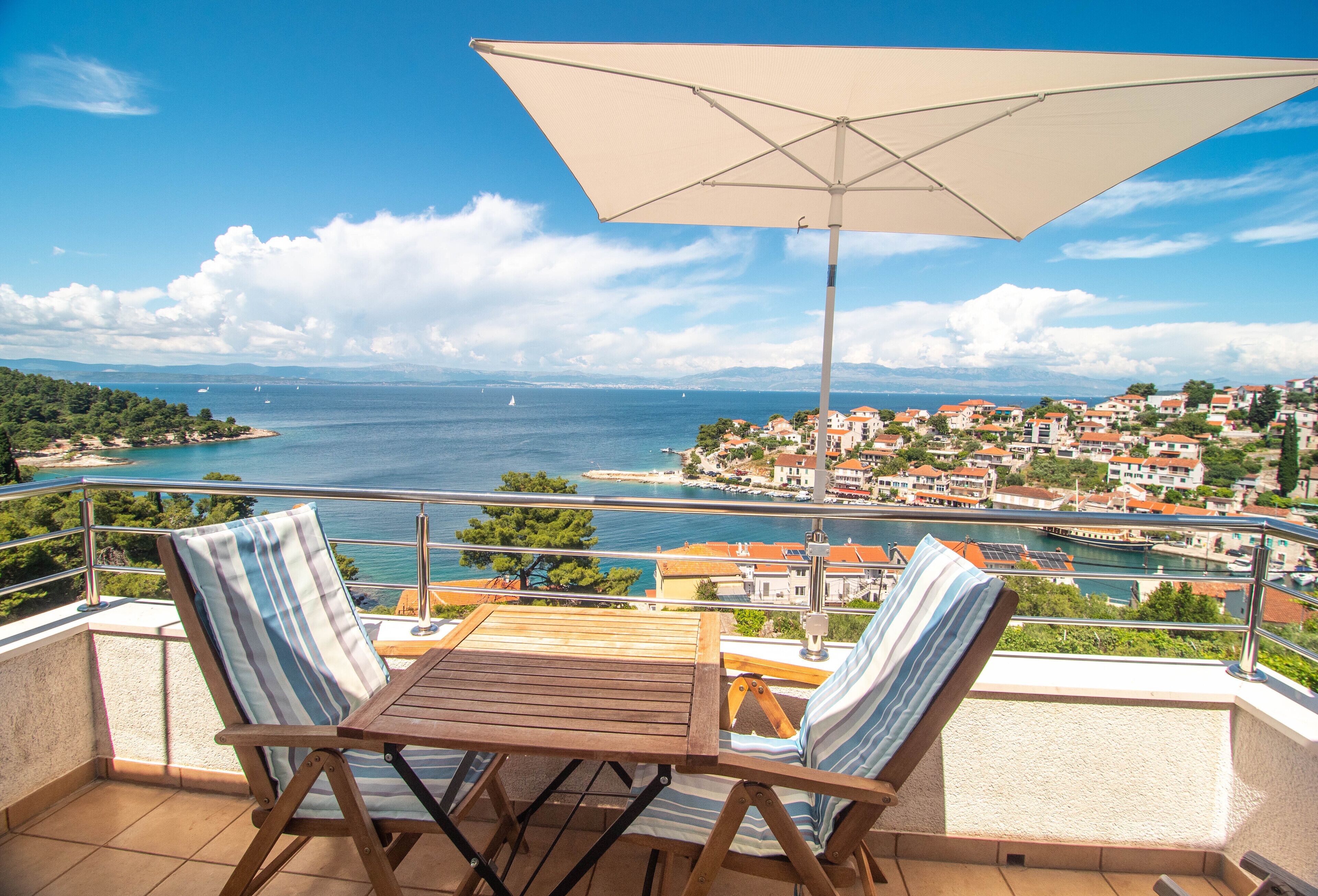 Familie appartement, uitzicht op zee (Yellow) | Terras