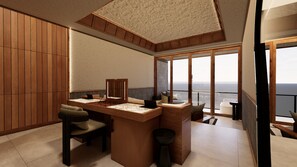 Hypo-allergenic bedding, minibar, in-room safe, desk