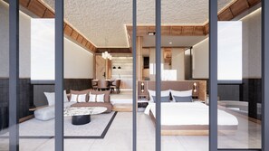Suite with Rice Field View | Hypo-allergenic bedding, minibar, in-room safe, desk