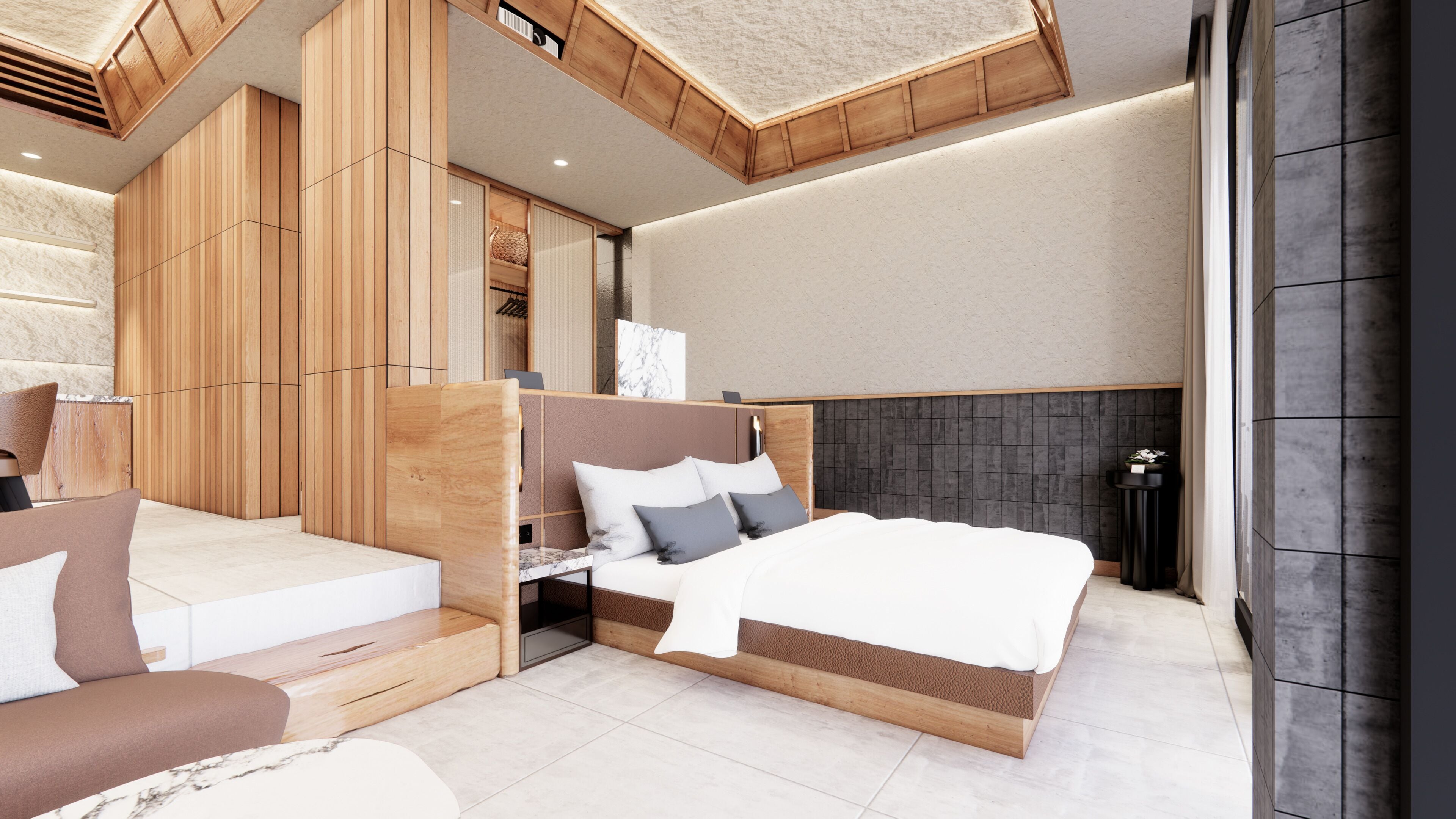 Ropa de cama hipoalergénica y minibar 