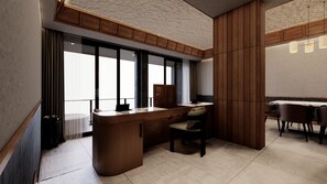 Suite (with Rice Field View) | Allergikerbettwaren, Minibar, Zimmersafe, Schreibtisch