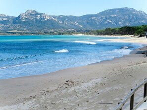 Beach - Lovely apartment in villa for 6 guests with WIFI, pool, TV, patio and pets allowed (Calvi)