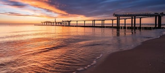 Vacation apartment close to the beach in Koserow with balcony and sea view right on the sea