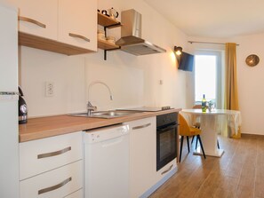 Microwave, oven, dishwasher, freezer