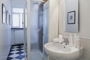 Dusche, Haartrockner, HandtĂŒcher