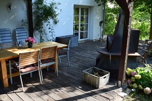 Outdoor dining - Vacation in the Spreewald in the big house (Burg (Spreewald))