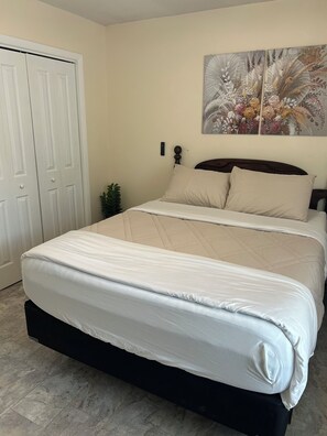 2 bedrooms, iron/ironing board, free WiFi, bed sheets