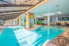 Indoor pool, outdoor pool