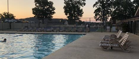 Indoor pool, outdoor pool