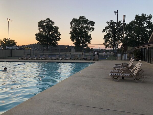 Indoor pool, outdoor pool