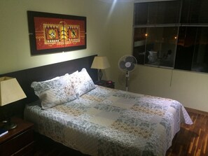 2 bedrooms, in-room safe, iron/ironing board, WiFi