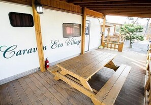 Caravan Care | Terrace/patio - Caravan Eco Village (Hongseong)