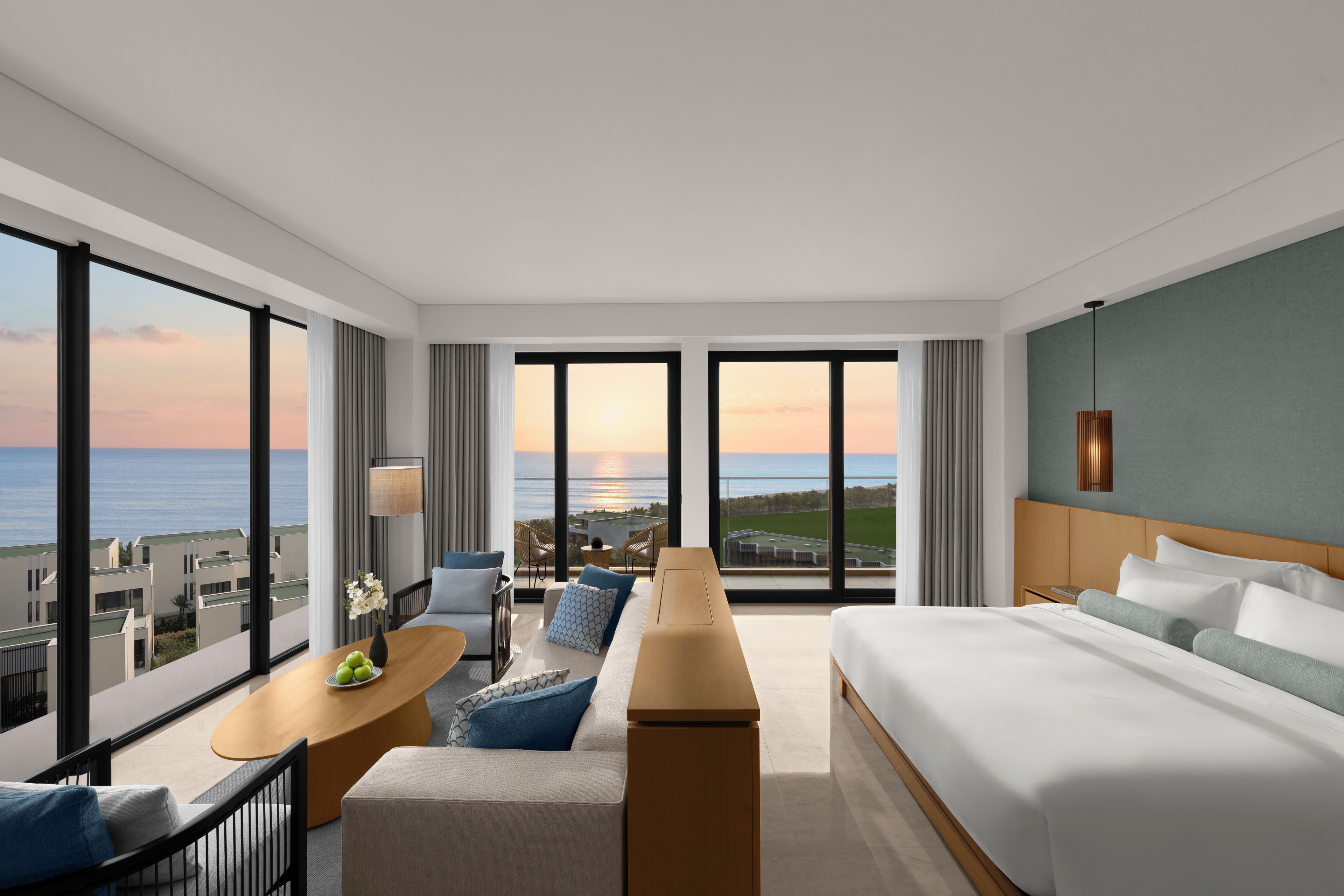 Suíte, 1 cama King, vista para o oceano, no canto | Vista do quarto