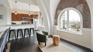 Luxury Loft, Multiple Beds, Private Bathroom, City View | Living area - Divine Lorraine Apartment Hotel (Philadelphia)