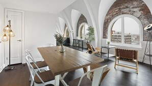 Exclusive Loft, Multiple Beds, Private Bathroom, City View | Living area - Divine Lorraine Apartment Hotel (Philadelphia)