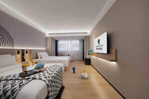 Business Twin Room | In-room safe, desk, laptop workspace, blackout drapes - Rezen Proyal Hotel (Guangzhou)