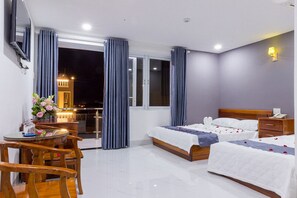 Minibar, desk, iron/ironing board, free WiFi