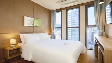 1 quarto, roupas de cama premium, quartos à prova de som