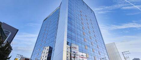 A szálláshely homlokzata